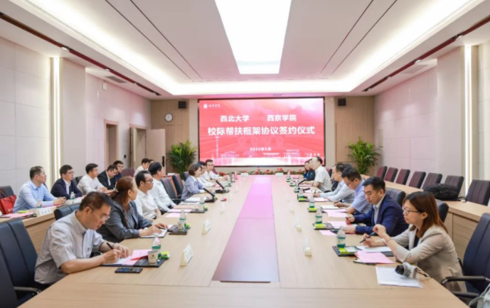 bat365正版唯一官网与西京学院签署校际帮扶框架协议